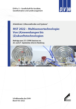 DVW-Schriftenreihe Band 103: MST 2022 – Multisensortechnologie: Von (A)nwendungen bis (Z)ukunftstechnologien